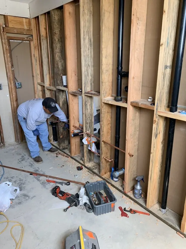 Commercial rough-in plumbing for Water Heater Replacement in New Town